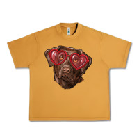 Peanut Butter labrador retriever with love glass Urban Heavy Tee - RanaPortraitStore