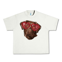 Pistachio labrador retriever with love glass Urban Heavy Tee - RanaPortraitStore