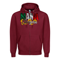 Burgundy mama chingona Zipper Hoodie - RacoonDesign