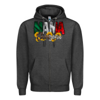 Charcoal Heather mama chingona Zipper Hoodie - RacoonDesign