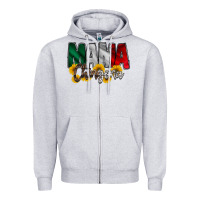 Heather Grey mama chingona Zipper Hoodie - RacoonDesign