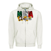 Oatmeal Heather mama chingona Zipper Hoodie - RacoonDesign