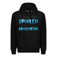 Black somebodys spoiled blue collar girlfriend Premium Hoodie - MaliasSmallBusiness