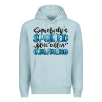 Blue Mist somebodys spoiled blue collar girlfriend Premium Hoodie - MaliasSmallBusiness