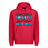 Cardinal somebodys spoiled blue collar girlfriend Premium Hoodie - MaliasSmallBusiness