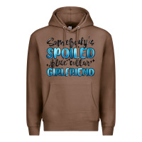 Chestnut somebodys spoiled blue collar girlfriend Premium Hoodie - MaliasSmallBusiness