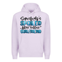 Lilac somebodys spoiled blue collar girlfriend Premium Hoodie - MaliasSmallBusiness