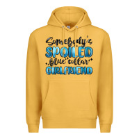 Mustard somebodys spoiled blue collar girlfriend Premium Hoodie - MaliasSmallBusiness