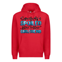 Red somebodys spoiled blue collar girlfriend Premium Hoodie - MaliasSmallBusiness