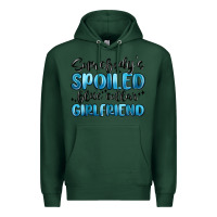 Sports Green somebodys spoiled blue collar girlfriend Premium Hoodie - MaliasSmallBusiness