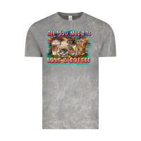 Cloud Rock all you need is love & coffee Vintage Tee - BarkalooDesign