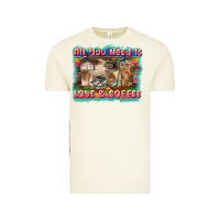 Vintage Arctic all you need is love & coffee Vintage Tee - BarkalooDesign