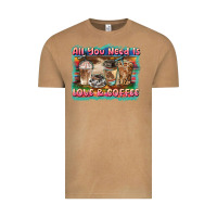 All You Need Is Love & Coffee Vintage Tee | Teevron