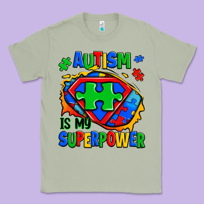 Autism Is My Superpower Ripped Shirt Classic Tee Designed By Zillion Design Studio