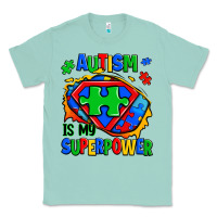 Seafoam autism is my superpower ripped shirt Classic Tee - Zillion Design Studio