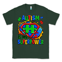 Sports Green autism is my superpower ripped shirt Classic Tee - Zillion Design Studio