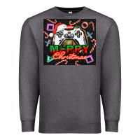 Charcoal Heather gamer merry christmas Premium Sweatshirt - NancyCooperArtShop