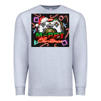Heather Grey gamer merry christmas Premium Sweatshirt - NancyCooperArtShop
