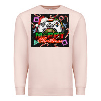 Pale Pink gamer merry christmas Premium Sweatshirt - NancyCooperArtShop