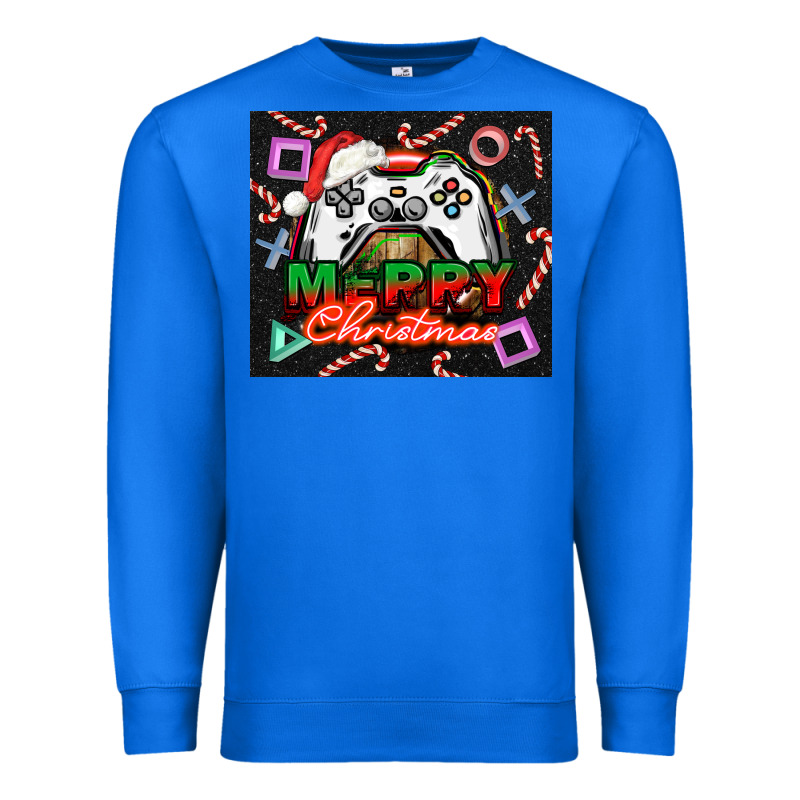 Gamer Merry Christmas Premium Sweatshirt by NancyCooperArtShop | Teevron