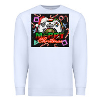 White gamer merry christmas Premium Sweatshirt - NancyCooperArtShop