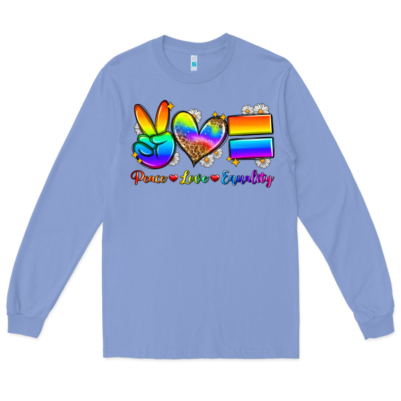 Peace Love Equality Long Sleeve Tee by Zillion Design Studio | Teevron