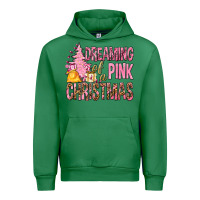 Emerald Dreaming Of A Pink Christmas Urban Hoodie - BundleAndBundleShop