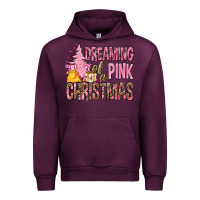 Mauve Wine Dreaming Of A Pink Christmas Urban Hoodie - BundleAndBundleShop