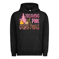 Pigment Black Dreaming Of A Pink Christmas Urban Hoodie - BundleAndBundleShop
