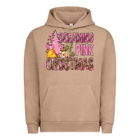 Pigment Burro Dreaming Of A Pink Christmas Urban Hoodie - BundleAndBundleShop