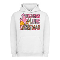 Pigment Lunar Rock Dreaming Of A Pink Christmas Urban Hoodie - BundleAndBundleShop