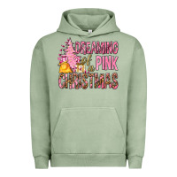 Pigment Oil Green Dreaming Of A Pink Christmas Urban Hoodie - BundleAndBundleShop