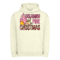 Pigment Pistachio Dreaming Of A Pink Christmas Urban Hoodie - BundleAndBundleShop