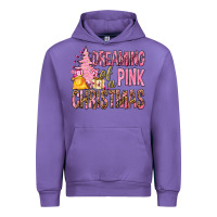 Tulip Dreaming Of A Pink Christmas Urban Hoodie - BundleAndBundleShop