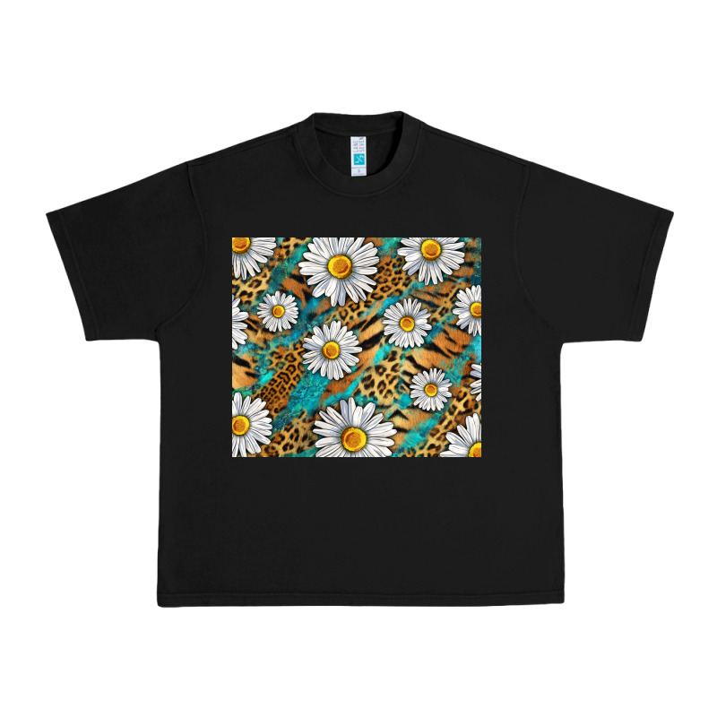 Leopard And Tiger Daisy Urban Heavy Tee by RanaPortraitStore | Teevron