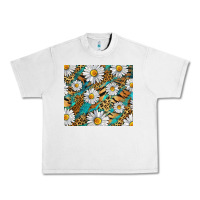 Lunar Rock Leopard And Tiger Daisy Urban Heavy Tee - RanaPortraitStore
