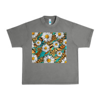 Tornado Leopard And Tiger Daisy Urban Heavy Tee - RanaPortraitStore