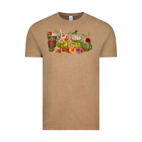 Vintage Coffee floral hustler coffee cups Vintage Tee - texasbilliewilder