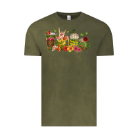 Vintage Olive floral hustler coffee cups Vintage Tee - texasbilliewilder