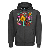 Charcoal Heather good vibes cassette boombox Zipper Hoodie - FaDigitalArtStudio