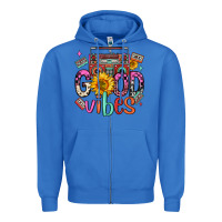 True Royal good vibes cassette boombox Zipper Hoodie - FaDigitalArtStudio