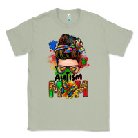 Matcha autism mom messy bun Classic Tee - Zillion Design Studio