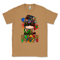 Toasted Coconut autism mom messy bun Classic Tee - Zillion Design Studio