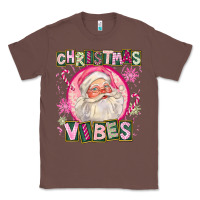 Chestnut Pink Christmas Vibes Santa Classic Tee - FaDigitalArtStudio