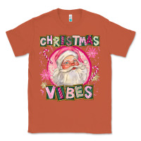 Copper Pink Christmas Vibes Santa Classic Tee - FaDigitalArtStudio