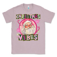 Lilac Pink Christmas Vibes Santa Classic Tee - FaDigitalArtStudio