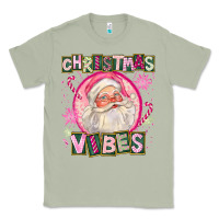 Matcha Pink Christmas Vibes Santa Classic Tee - FaDigitalArtStudio