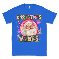 True Royal Pink Christmas Vibes Santa Classic Tee - FaDigitalArtStudio