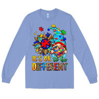 Colony Blue it's ok to be different autism gnome Long Sleeve Tee - Zillion Design Studio