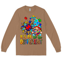 Toasted Coconut it's ok to be different autism gnome Long Sleeve Tee - Zillion Design Studio